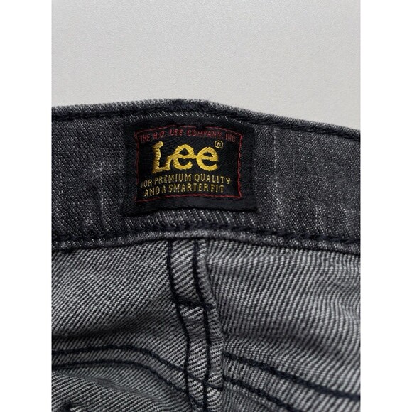 Lee Bell Bottom Flared High-Rise Stretch Gray Stretch Jeans Women’s Sz 12 - Picture 8 of 12